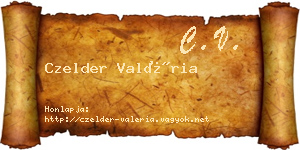 Czelder Valéria névjegykártya