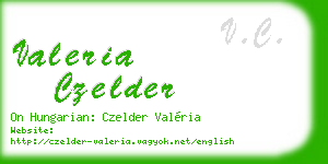 valeria czelder business card